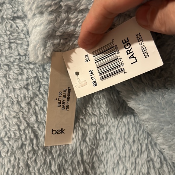 Derek Heart light blue plush sweatshirt - Picture 3 of 6